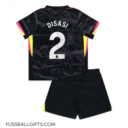 Chelsea Axel Disasi #2 Fußballbekleidung 3rd trikot Kinder 2024-25 Kurzarm (+ kurze hosen)